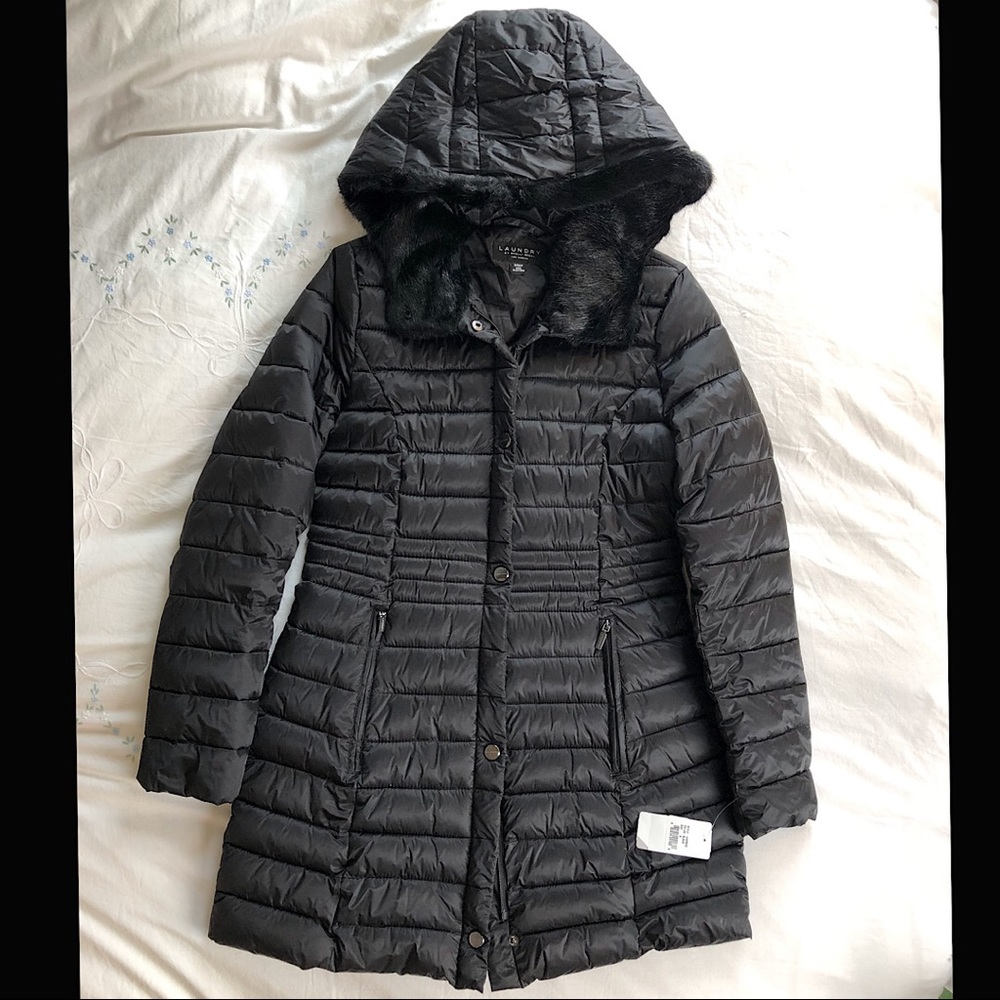 Laundry by Shelli Segal puffer coat w/hood Small